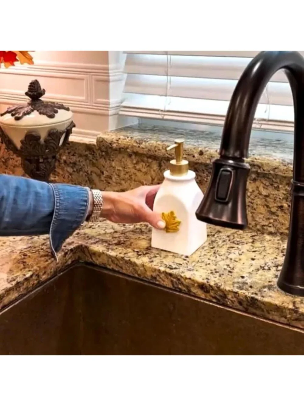 Seasonal Soap & Lotion Dispenser Set with 7 Magnetic Holiday Attachments